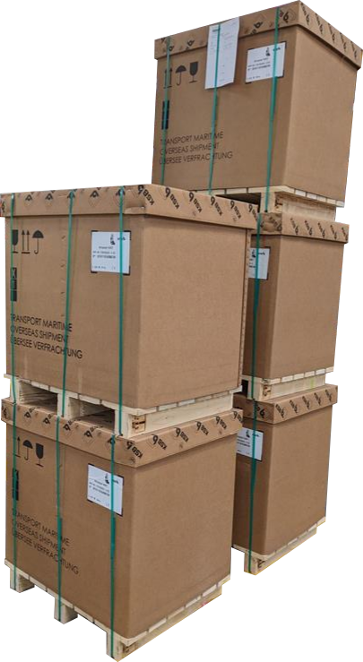 caisses export maritime tri wall 1300 AAA grand export gerbage